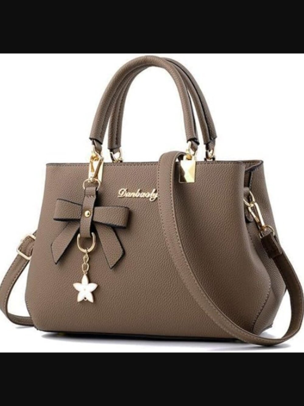 Danbaoly Faux Leather Crossbody Bag, Women's Size 11"W x 7.5"H x 4.3"D - Khaki